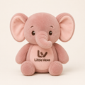 Little Vexa Elephant Plush – Soft Pink