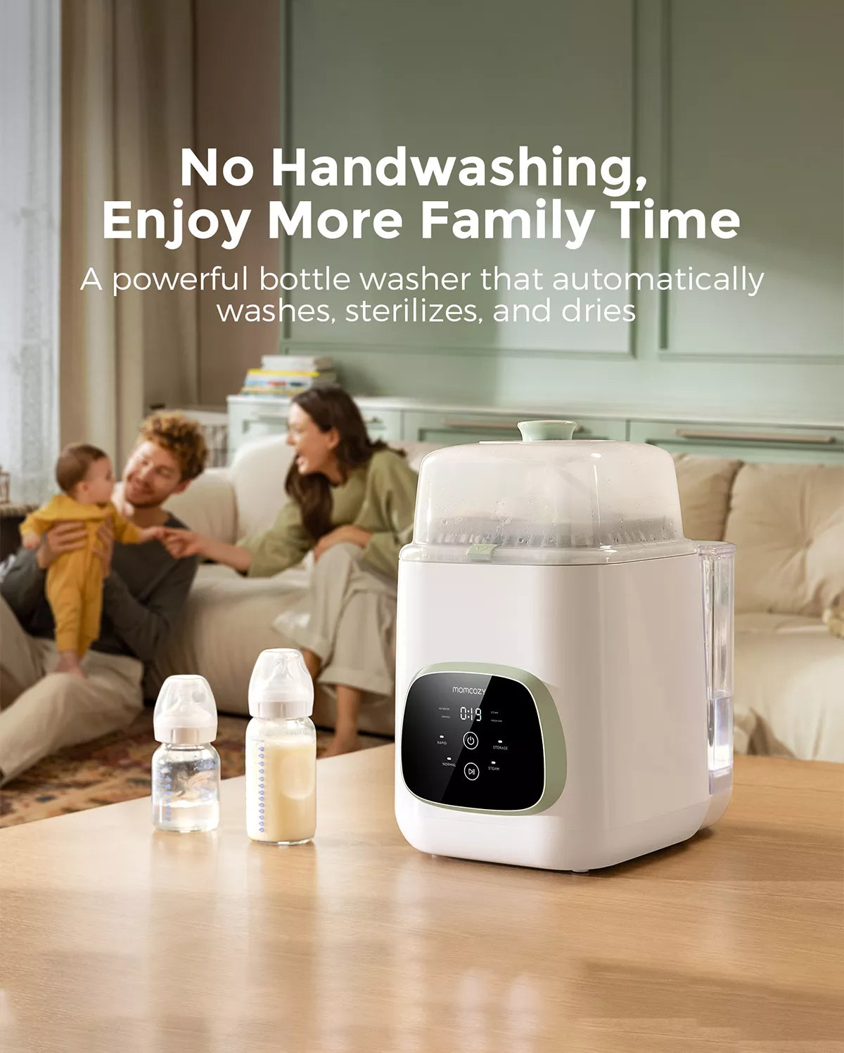 Momcozy KleanPal Pro Baby Bottle Washer and Steriliser
