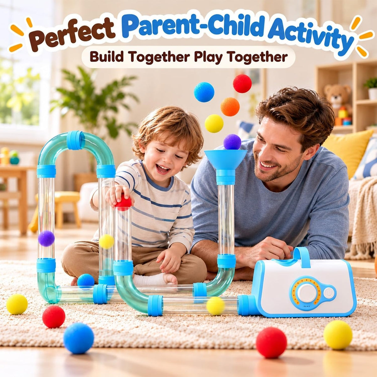 Air Tube Expansion Kit – STEM Building Toy for Kids, Ages 3+